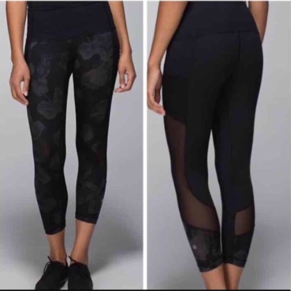 Lululemon Seek the heat crop - only floral